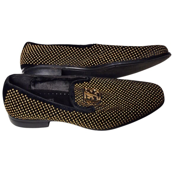 Stacy Adams Swagger Gold Studded Shoes Size 10 - Picture 2 of 9